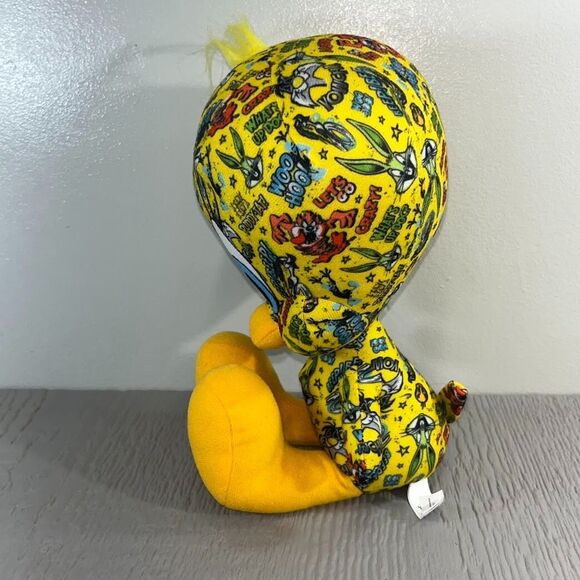 Looney Tunes Sticker Bomb Tweety Bird Stuffed Animal Plush Toy 9" made in USA - Picture 4 of 16